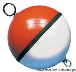 Boa sfera bianca/rossa piena 1000 mm 33.172.14 Osculati