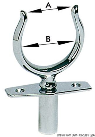 Scalmo ottone cromat a scatto 42 mm 34.160.10 0