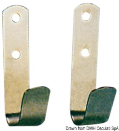 Coppia ganci sostegno inox 22-32 mm 34.212.30 Osculati