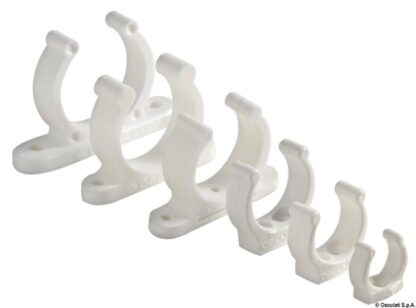 Clip bianca plastica pesante 25 mm 34.354.04 Osculati