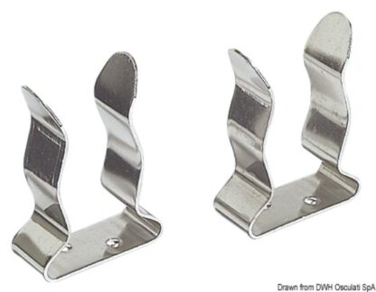 Coppia clips inox 25/32 mm 34.356.00 Osculati