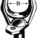 Scalmo nylon nero 32 x 46 mm 34.437.00 Osculati