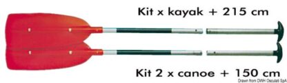 Coppia pagaie smontabili 150 cm 34.470.03 Scoprega