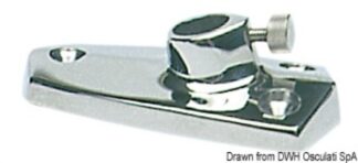 Basetta ABS cromato per asta 35.390.00 35.390.03 Osculati