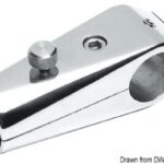 Base asta 25 mm per tubo 25 mm 35.394.02 Osculati