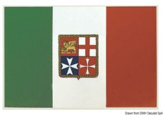 Bandiera adesiva Italia 11 x 16 cm 35.452.80 Osculati