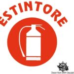 Adesivo CE estintore 35.464.01 Osculati