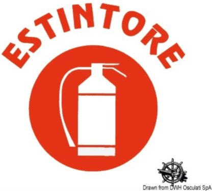 Adesivo CE estintore 35.464.01 Osculati