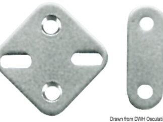 Piastrina inox 44x44 mm 37.260.83 Osculati