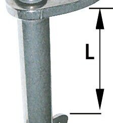 Spinotto inox 80 mm Ø 10 mm B 37.271.80 Osculati