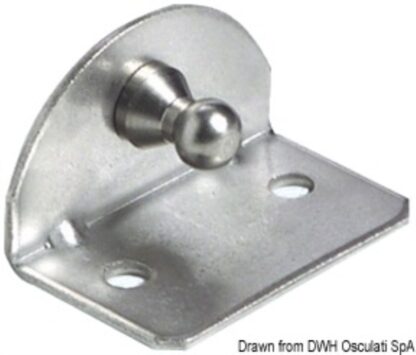 Piastrina 90° compact sfera 10 mm interno 38.013.26 Osculati