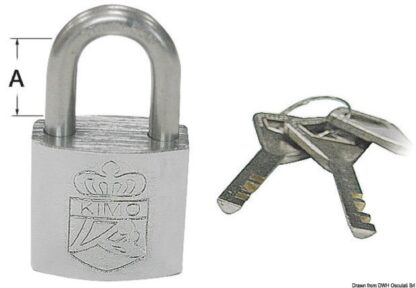 Lucchetto acciaio inox 25x19 mm 38.021.25 Osculati
