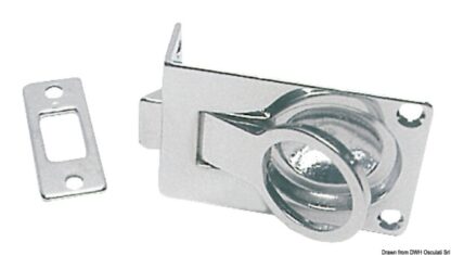 Scrocchetto a filo ottone cromato 57x40 mm 38.131.40 0