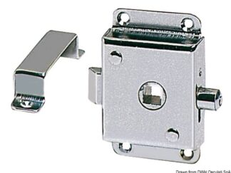 Serratura per WC ottone cromato 70x45 mm 38.131.50 Osculati