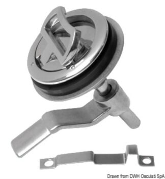 Alzapagliol inox + serratura 38.152.02 Osculati