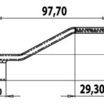 Leva ricambio alzap. mm 45 38.159.80 Osculati