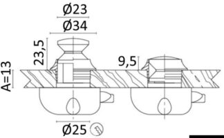 Pomello ot.cr. mm 13 38.181.01 0