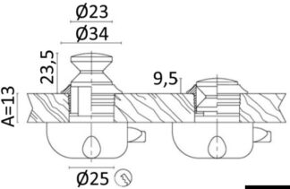 Pomello ot.cr. mm 16 38.181.02 0
