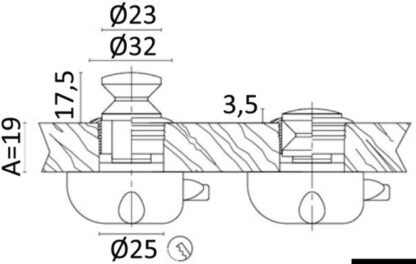 Pomello ot.cr. mm 19 38.181.03 0