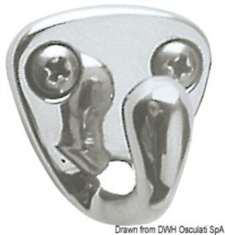 Gancio inox fuso 27x27 mm 38.301.10 Osculati