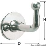 Gancetto inox 66x36 mm 38.313.80 Osculati