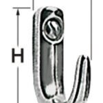 Gancetto inox 29x32 mm 38.313.40 Osculati