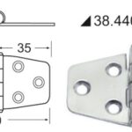 Cerniera standard 70x38 mm 38.440.23 Osculati