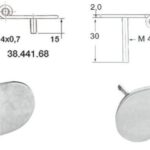 Cerniera inox rovesciata 68,5x38,5 mm 38.442.68 Osculati