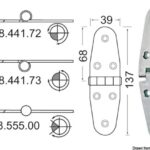 Cerniera inox 38.555.00 Osculati