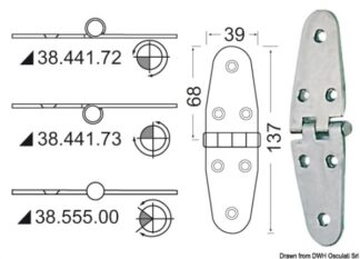 Cerniera inox 38.555.00 Osculati