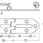 Cerniera inox "Chromelux" 38.444.00 Osculati