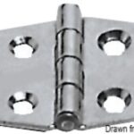 Cerniera inox 70x38 mm 38.491.00 Osculati