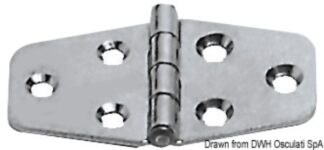 Cerniera inox 70x38 mm 38.491.00 Osculati