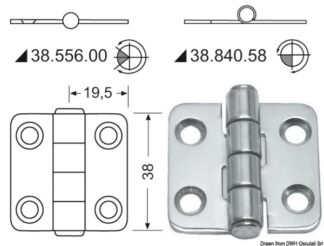 Cerniera inox 38.556.00 Osculati