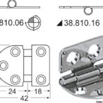 Cerniera inox rovesciata 38.810.06 Osculati