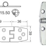 Cerniera inox 38.815.50 Osculati