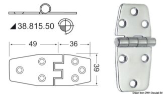 Cerniera inox 38.815.50 Osculati