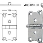 Cerniera inox 38.816.00 Osculati