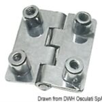 Cerniera inox cieca 51x45 rett 38.821.02 Osculati