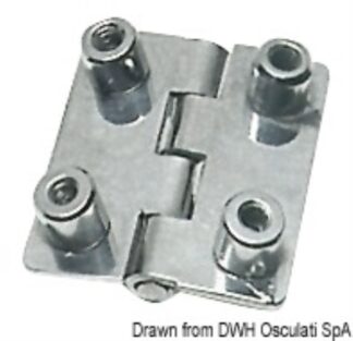 Cerniera inox cieca 51x45 rett 38.821.02 Osculati