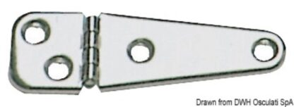 Cerniera inox stampata 103x32 38.823.11 Viadana