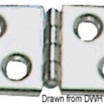 Cerniera inox stampata 60x32 38.823.10 Viadana