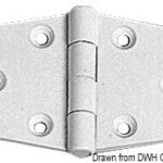 Cerniera nylon mm 65x40 bianca 38.823.31 Osculati