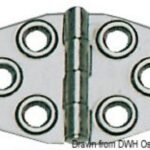 Cerniera inox mm 68x46 38.829.00 Viadana