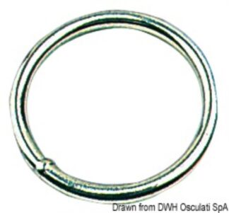 Anello inox 10x80 mm 39.596.05 Osculati