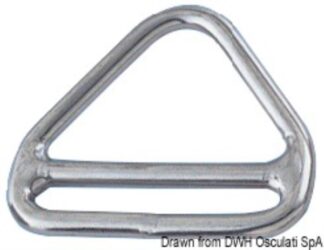 Triangolo barra inox 8x50 mm 39.601.03 Osculati