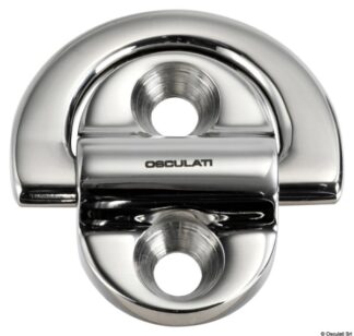 Pad eye 45x45 mm anello 6 mm (2 fori) carico di rottura 1800 kg 39.870.00 Osculati