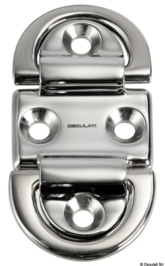 Pad eye 45x87 mm doppio anello 6 mm BL 3600 kg 39.871.01 Osculati