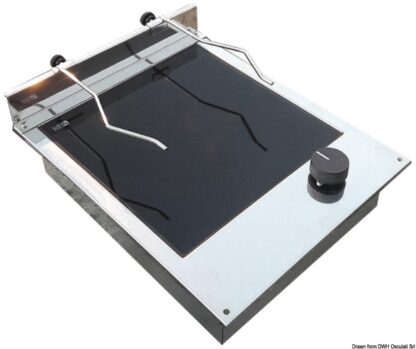 Piano cottura vetroceramica 1+1 fuoco 50.100.41 Techimpex