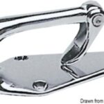 Bitta per traino sci ottone cromato 95x45x38 cm 40.111.01 0